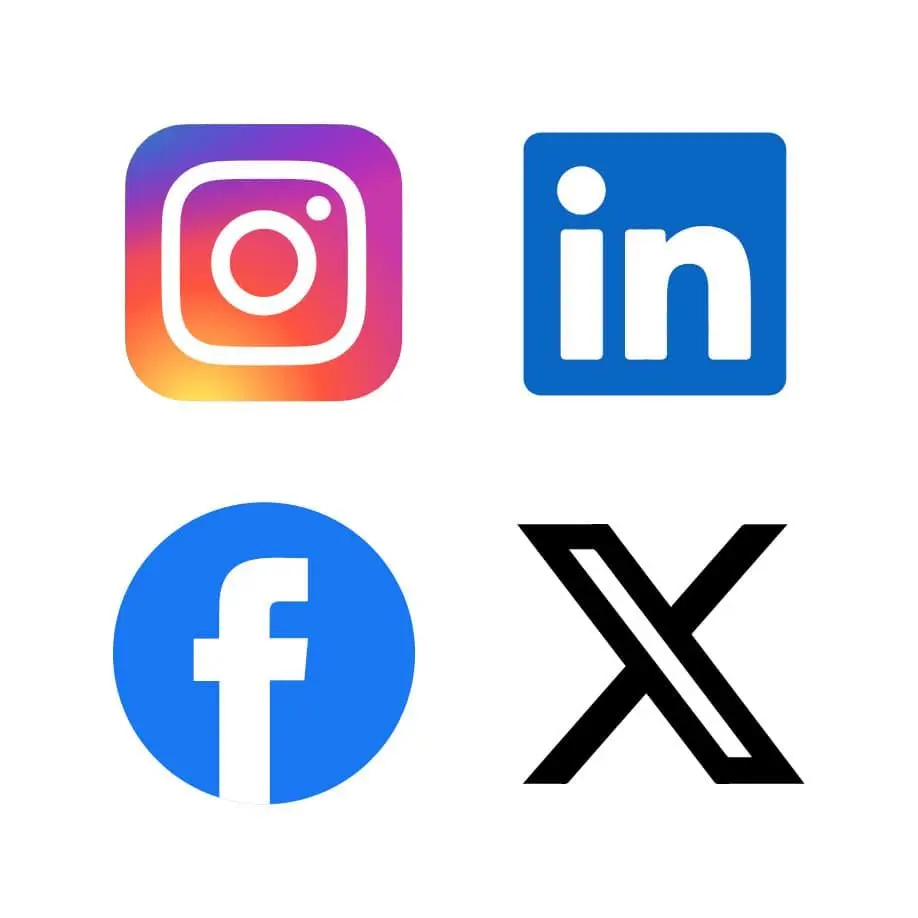 Social media logo's