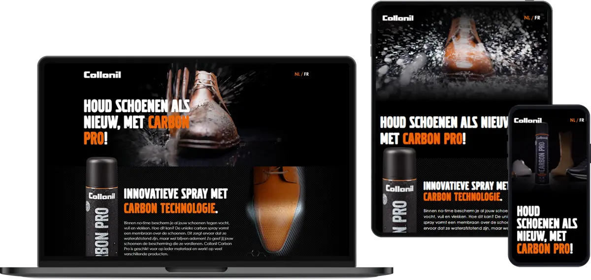 Website Collonil Carbon Pro