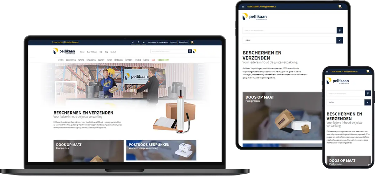 NopCommerce webshop van Pellikaan