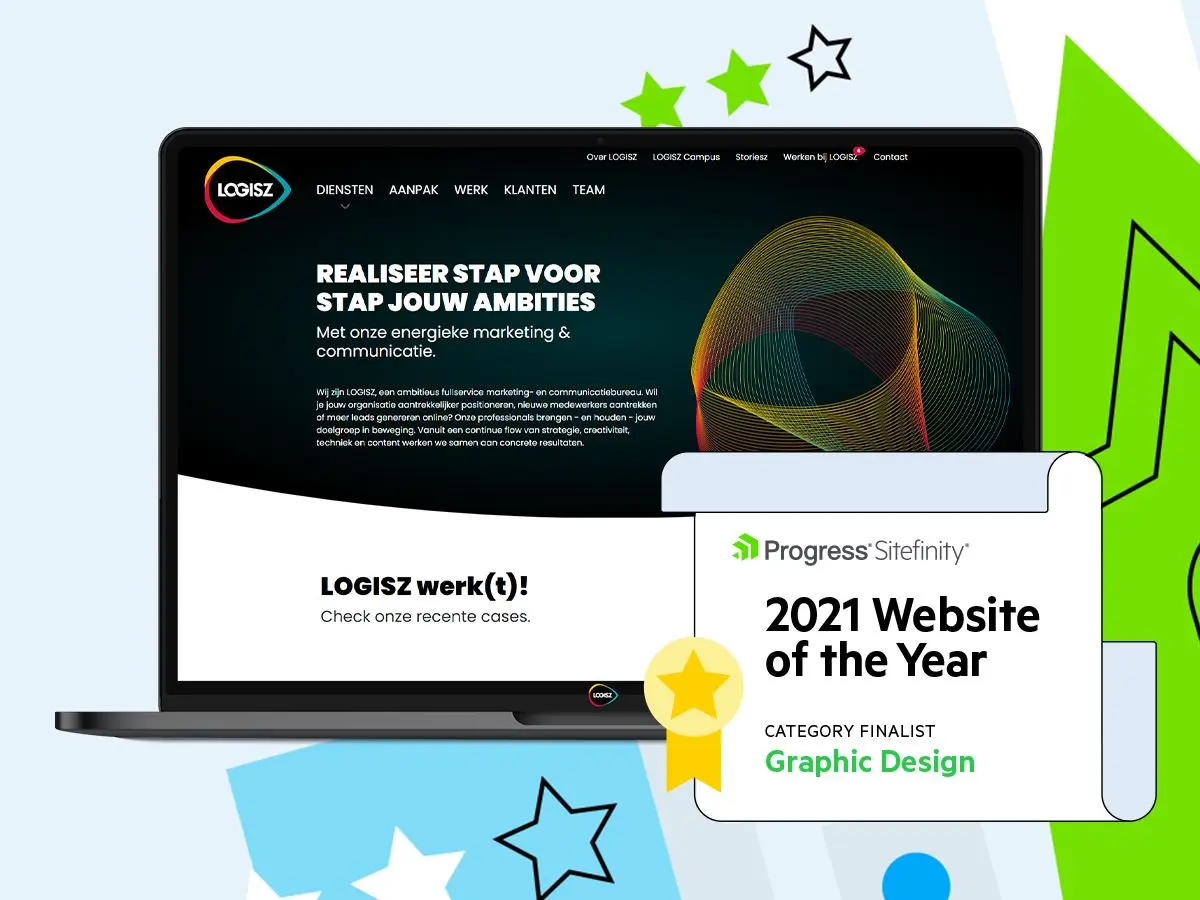 LOGISZ-website finalist voor Sitefinity Website of the Year Awards!