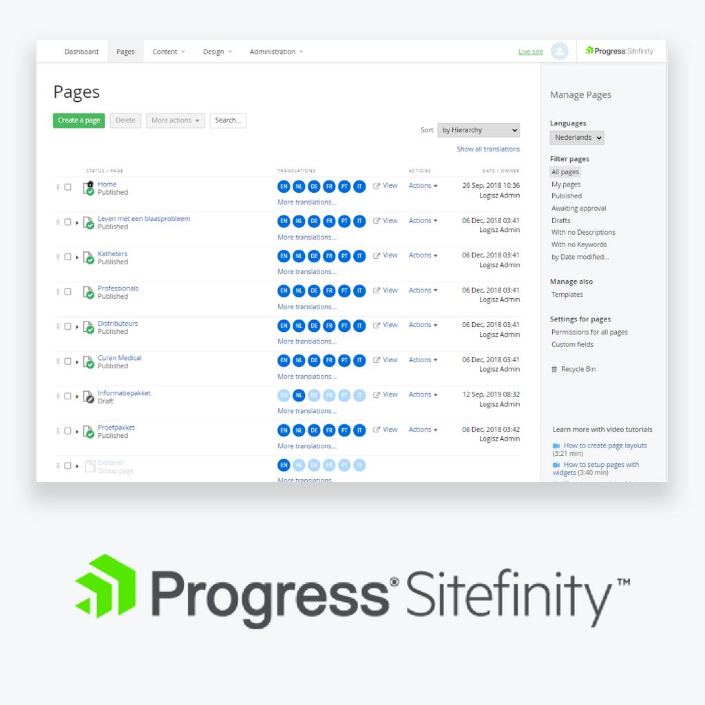 Sitefinity CMS